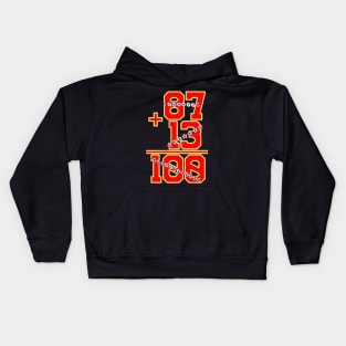 Cute 87 + 13 = 100 days of school Taylor 100th day of school Kids Hoodie